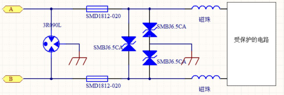 常規的485防護方案 常規的485防護方案