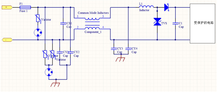 12V以上直流電源防護電路 12V以上直流電源防護電路